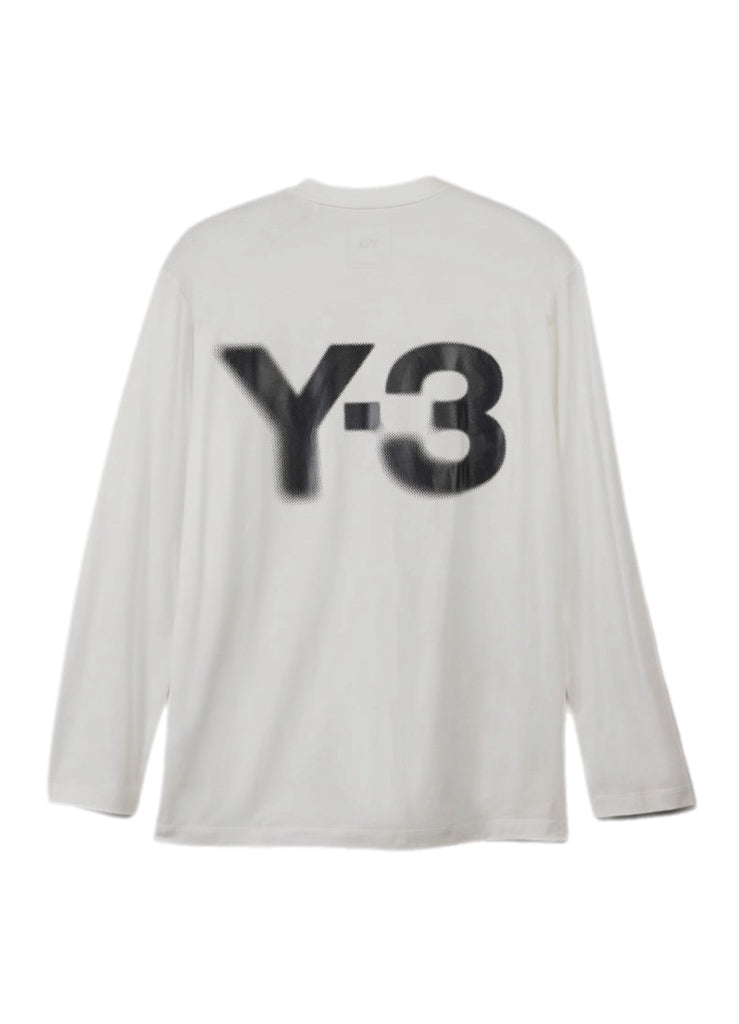 adidas Y-3 Logo LS Tee – men's designer apparel (view 2)