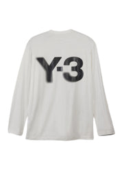 adidas Y-3 Logo LS Tee – men's designer apparel (view 2)
