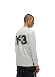 adidas Y-3 Logo LS Tee – men's designer apparel (view 4)