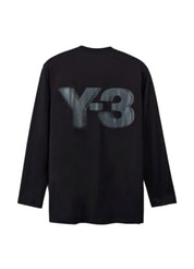 adidas Y-3 Logo LS Tee – men's designer apparel (view 2)