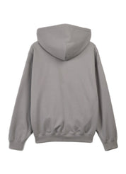 adidas Y-3 Logo Zip Hoodie – Charcoal Solid Grey – men's designer sweatshirts (view 2)