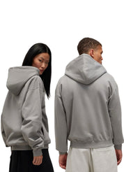 adidas Y-3 Logo Zip Hoodie – Charcoal Solid Grey – men's designer sweatshirts (view 6)