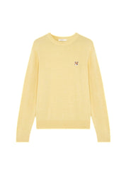 Maison Kitsuné Fox Head Patch Loose Round-Neck Sweater – women's designer knitwear (view 2)