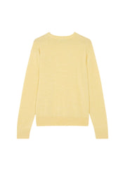 Maison Kitsuné Fox Head Patch Loose Round-Neck Sweater – women's designer knitwear (view 3)