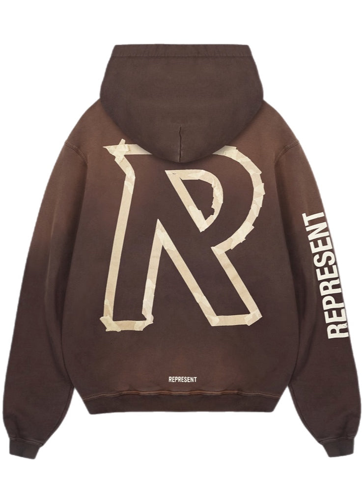 Represent Masking Tape Initial Hoodie – men's designer sweatshirts (view 2)
