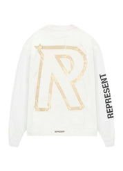 Represent Masking Tape Initial Long Sleeve T-Shirt – men's designer apparel (view 2)