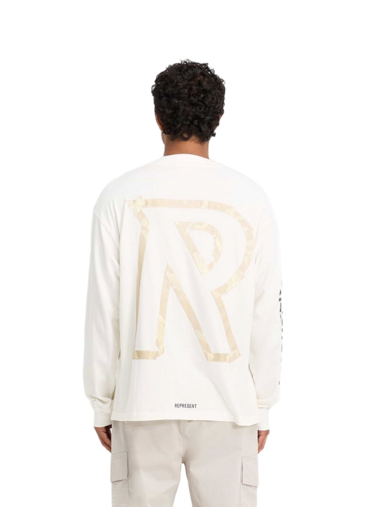 Represent Masking Tape Initial Long Sleeve T-Shirt – men's designer apparel (view 5)
