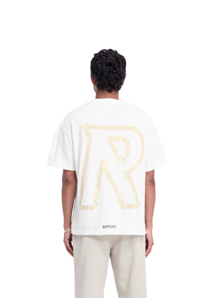 Represent Masking Tape Initial T-Shirt – men's designer apparel (view 4)