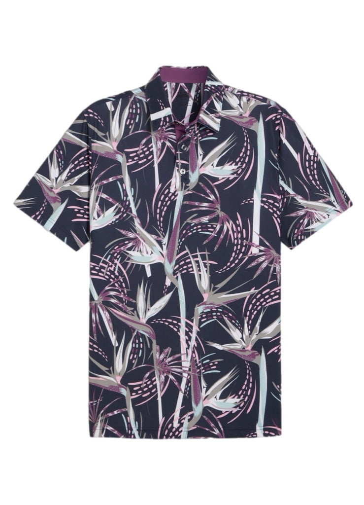 Puma Golf MATTR Birds of Paradise Polo – men's designer apparel