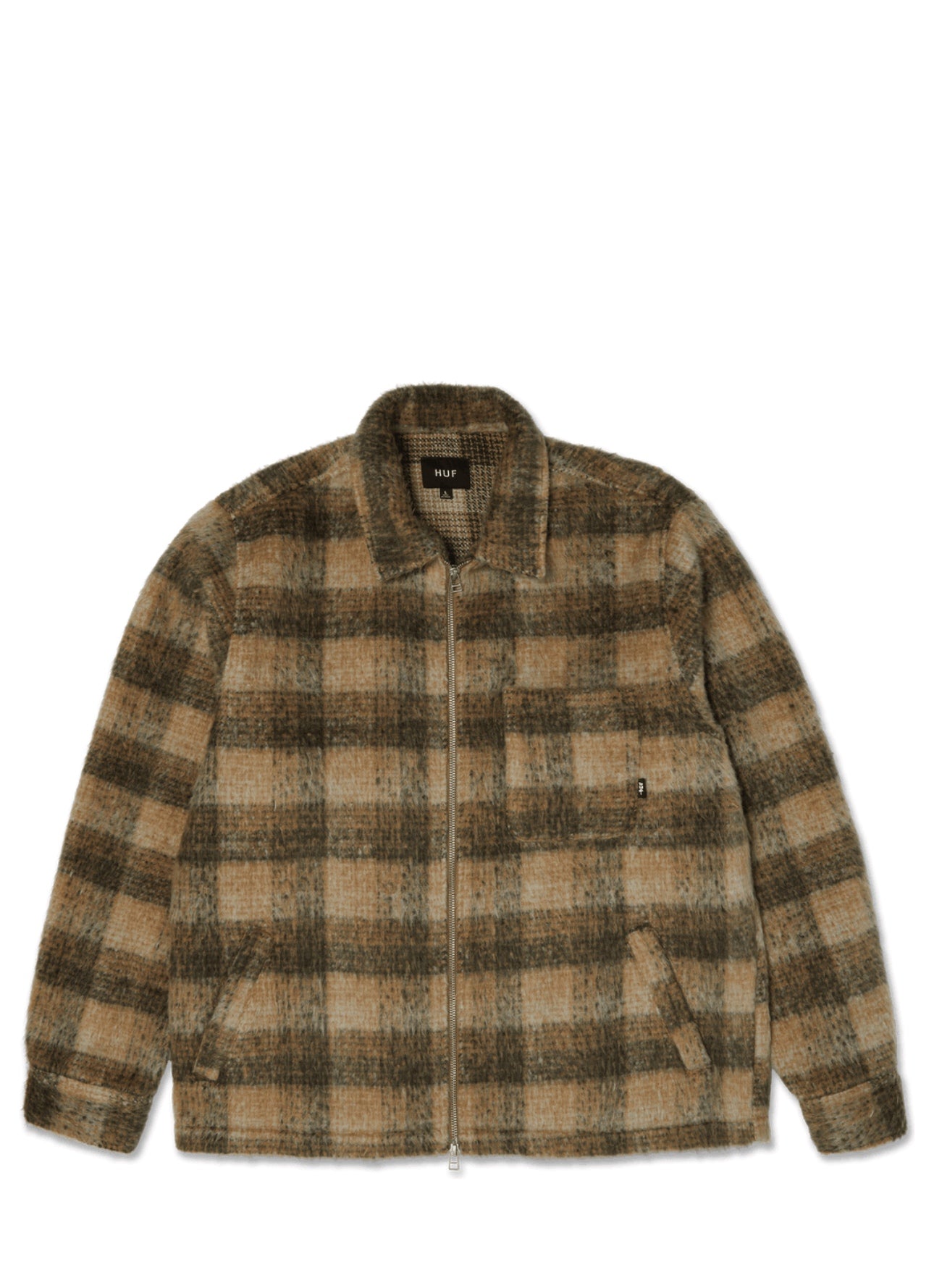 HUF Megablast Plaid Jacket – men's designer outerwear