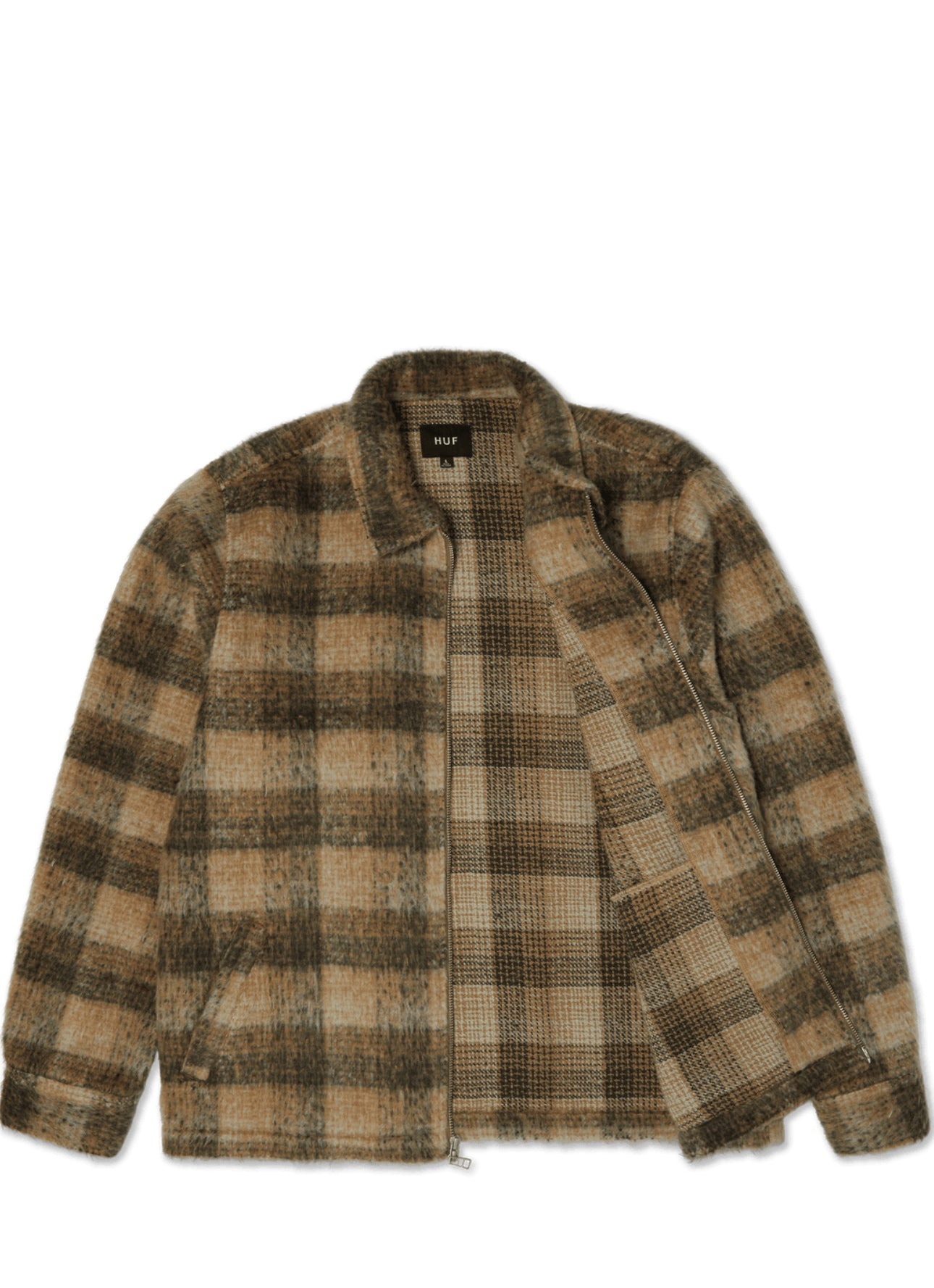 HUF Megablast Plaid Jacket – men's designer outerwear (view 3)