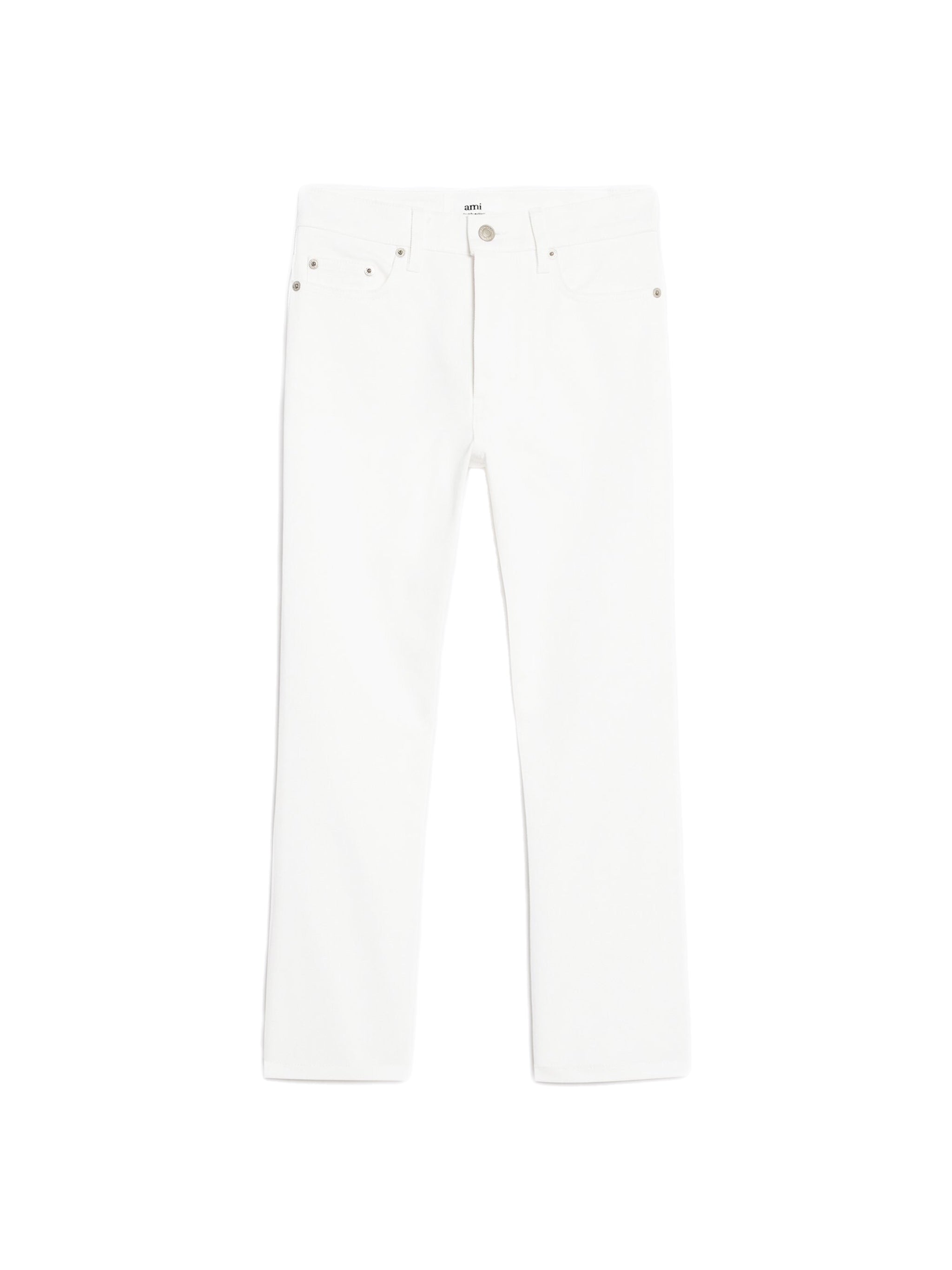Ami Paris Pantalon Cropped Slim Fit pants – women's designer trousers