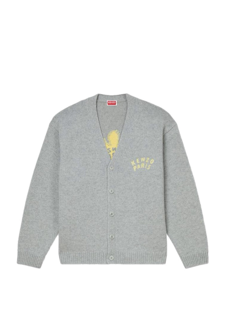 Kenzo Dragonfly Embroidered Cardigan – men's designer knitwear