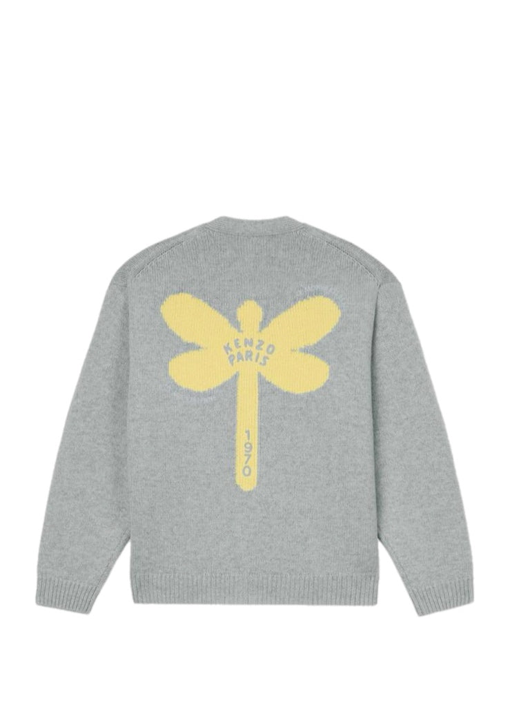 Kenzo Dragonfly Embroidered Cardigan – men's designer knitwear (view 2)