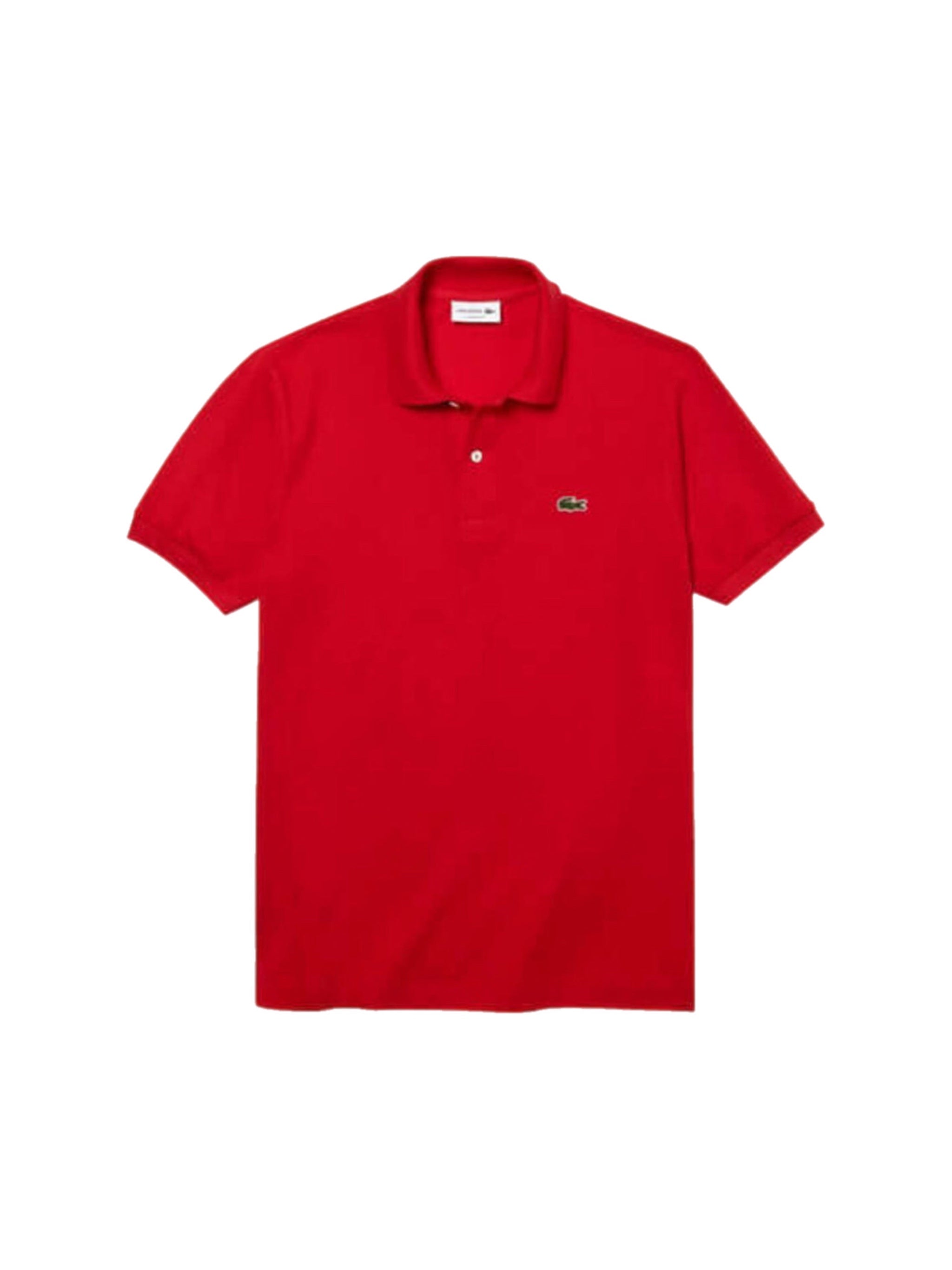 Lacoste Short Sleeved Ribbed Collar Polo – men's designer trousers (view 2)