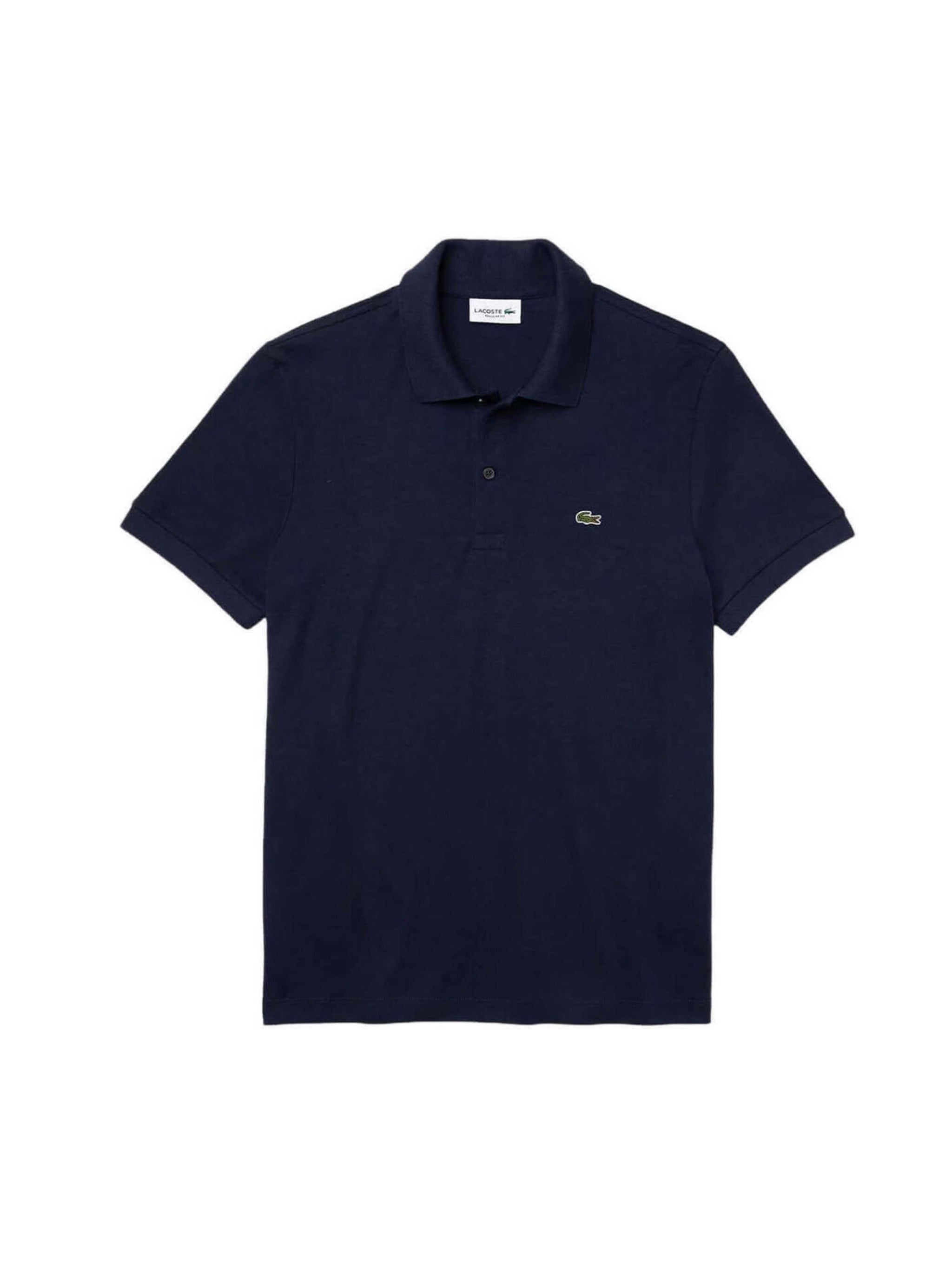 Lacoste Short Sleeved Ribbed Collar Polo – men's designer trousers (view 4)