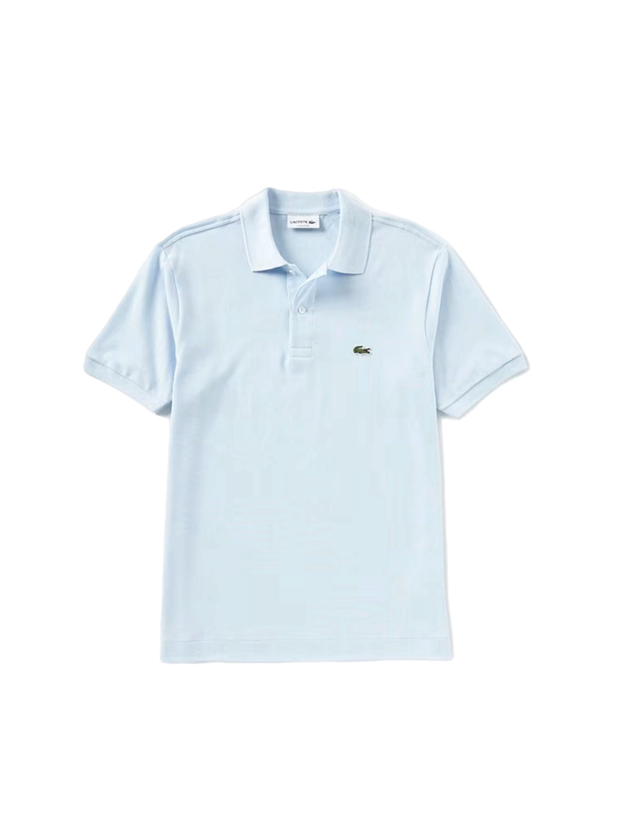 Lacoste Short Sleeved Ribbed Collar Polo – men's designer trousers (view 5)