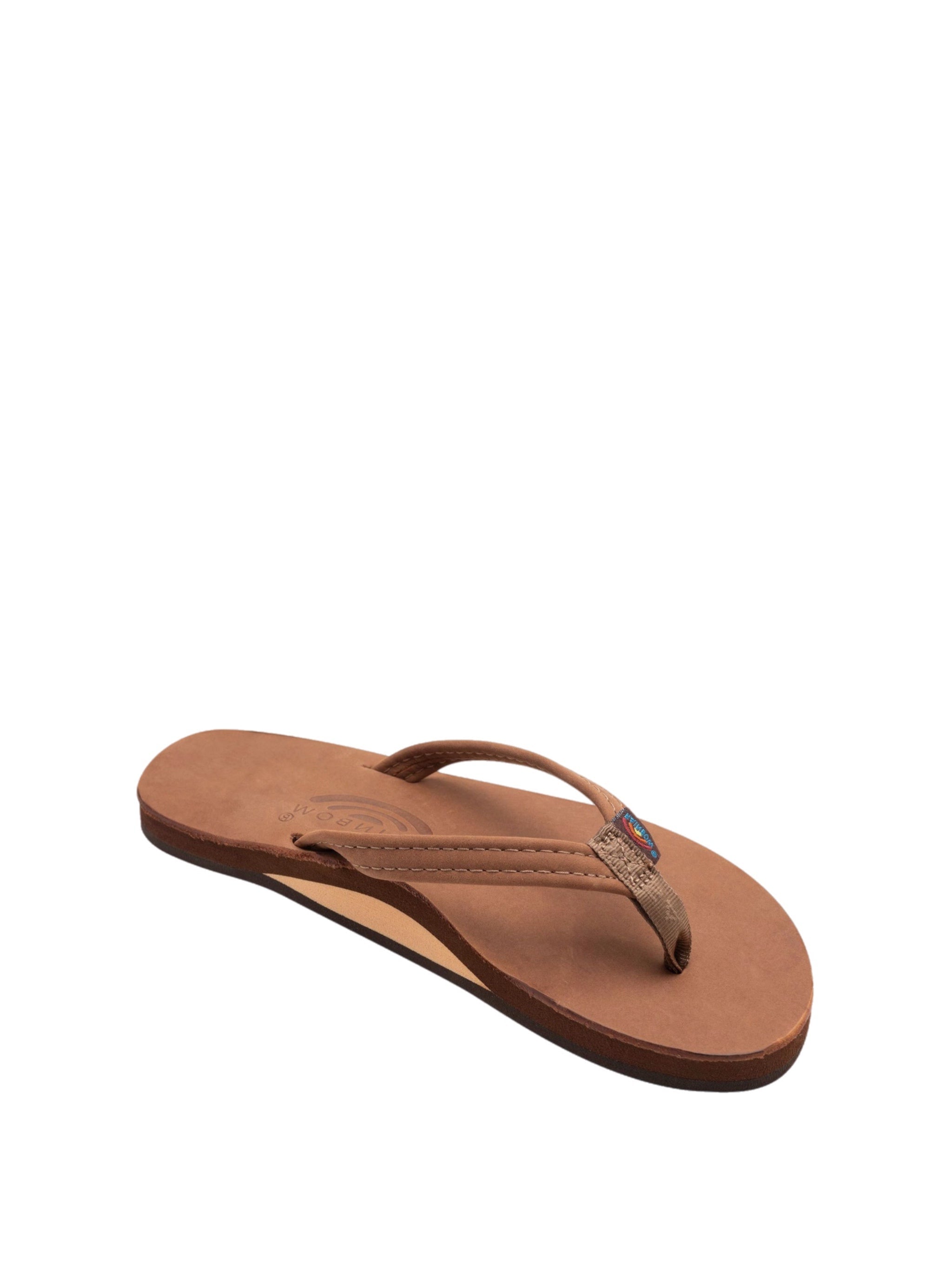 Rainbow Sandals Single Layer Classic Leather Narrow Strap Sandals – women's sandals (view 2)