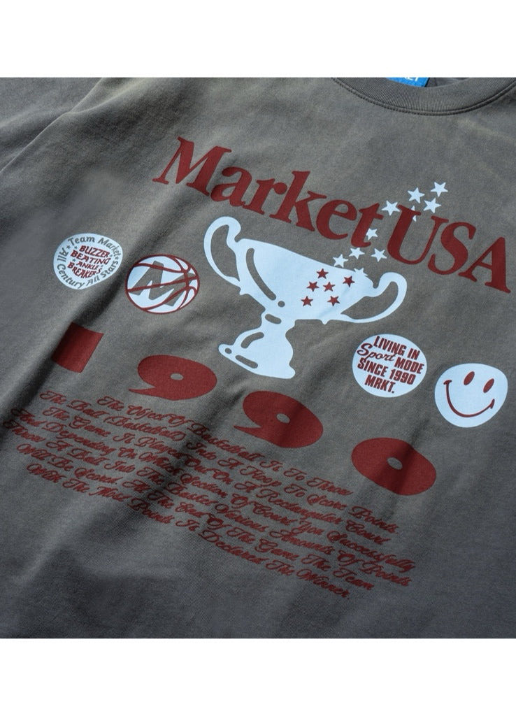 Market Smiley 1990 T-Shirt – men's designer apparel (view 3)