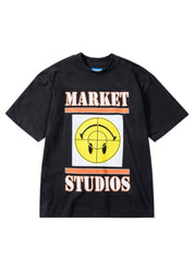 Market Smiley Focus T-Shirt – men's designer apparel