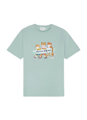 Maison Kitsuné Surfing Foxes Comfort Tee-Shirt – men's designer apparel