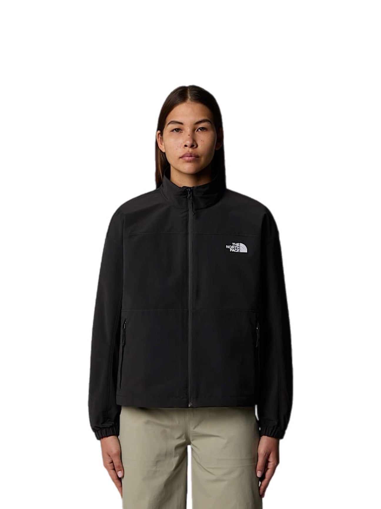 The North Face Women's TNF Easy Wind Track Jacket – women's designer outerwear (view 3)
