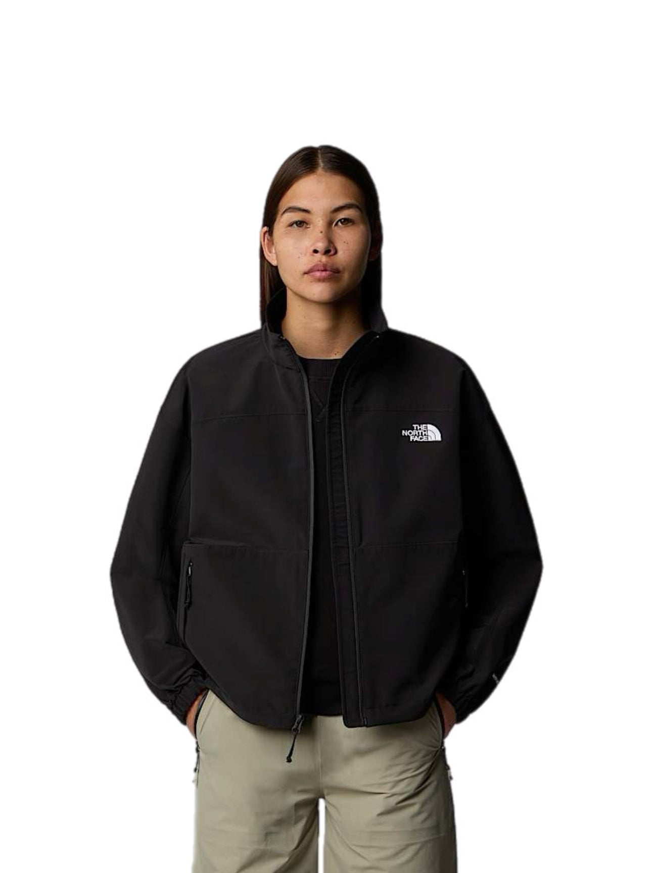 The North Face Women's TNF Easy Wind Track Jacket – women's designer outerwear (view 5)