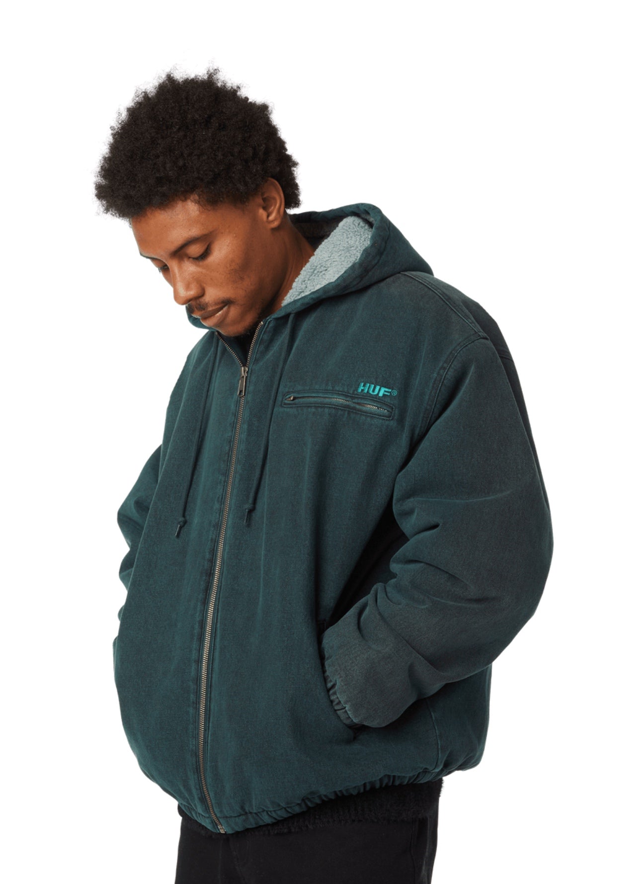 HUF What A Jungle Denim Work Jacket – men's designer denim (view 10)