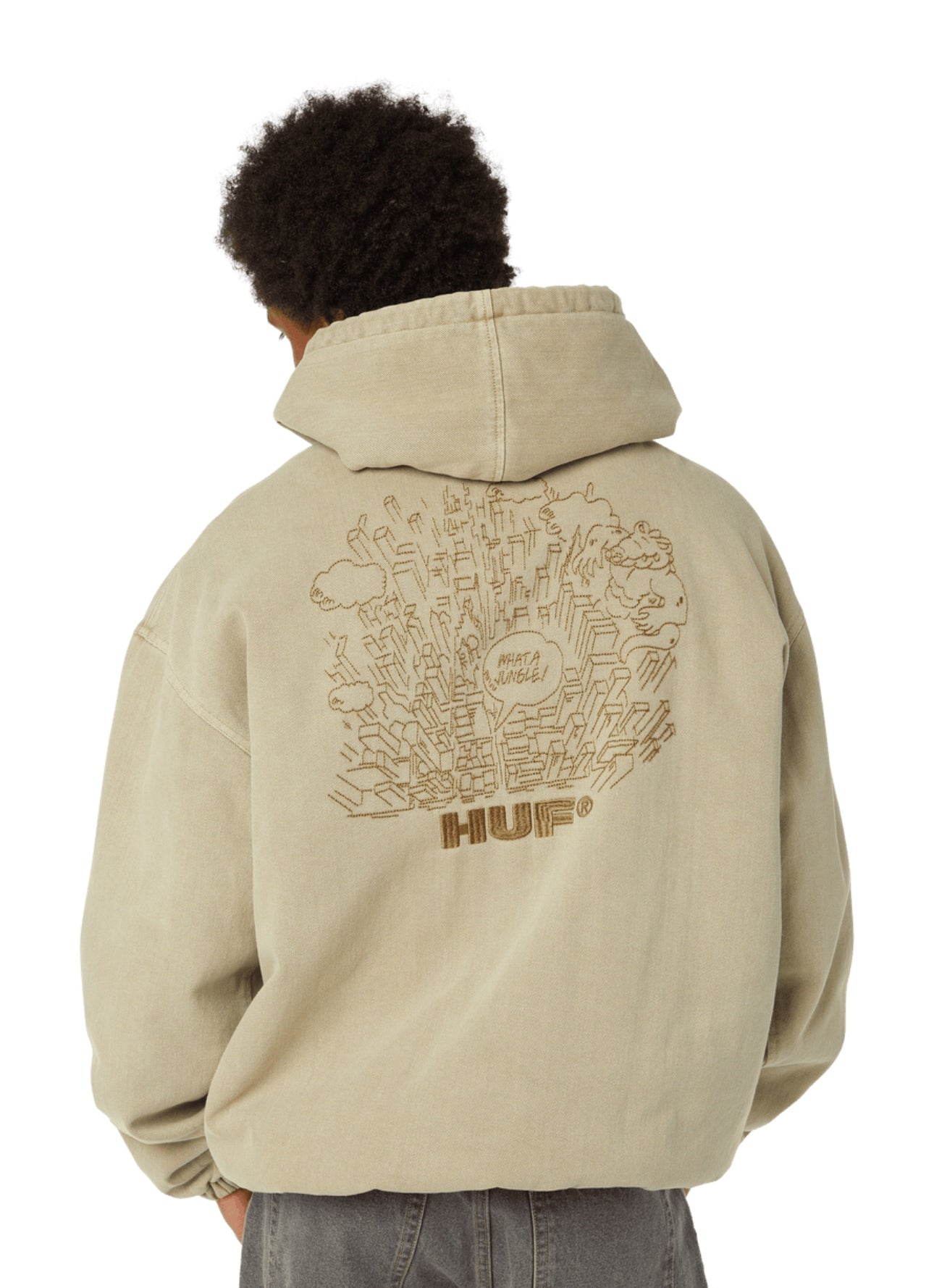 HUF What A Jungle Denim Work Jacket – men's designer denim (view 7)
