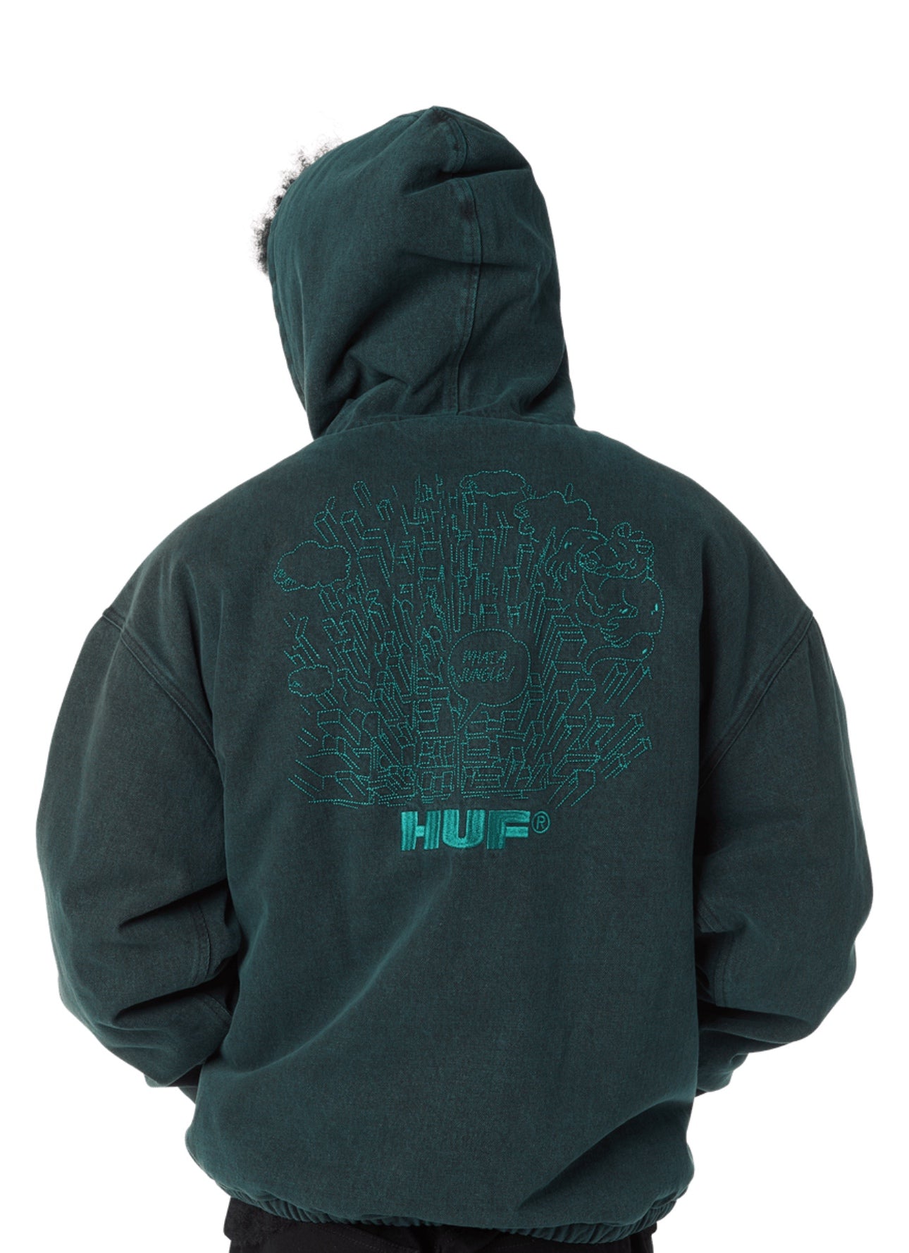 HUF What A Jungle Denim Work Jacket – men's designer denim (view 8)