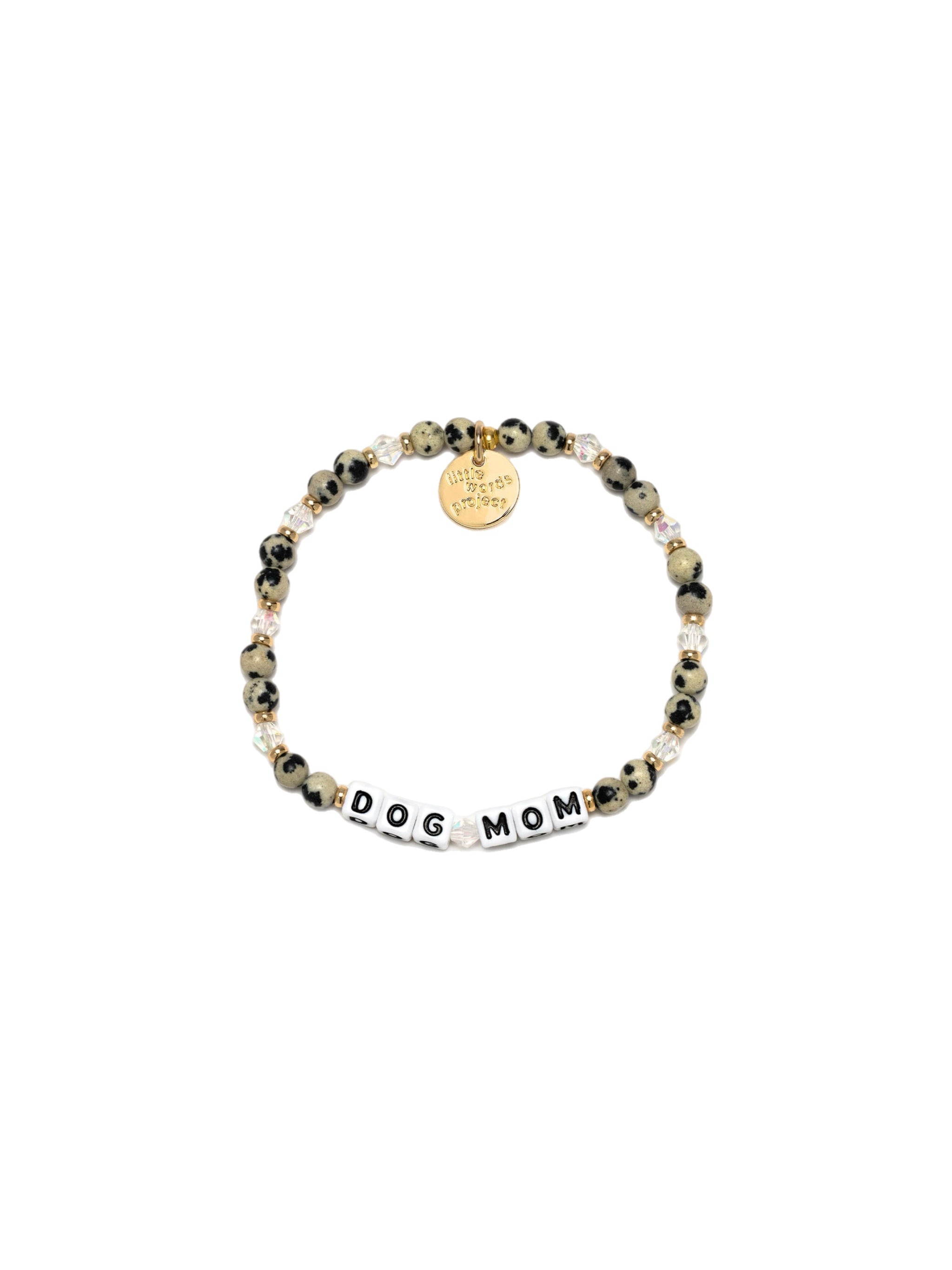 Little Words Project Dog Mom Bracelet – Cookies and Cream – women's jewelry