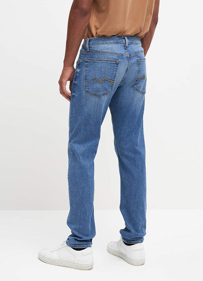7 For All Mankind Paxtyn Squiggle Fairweather Jeans – men's designer denim (view 2)