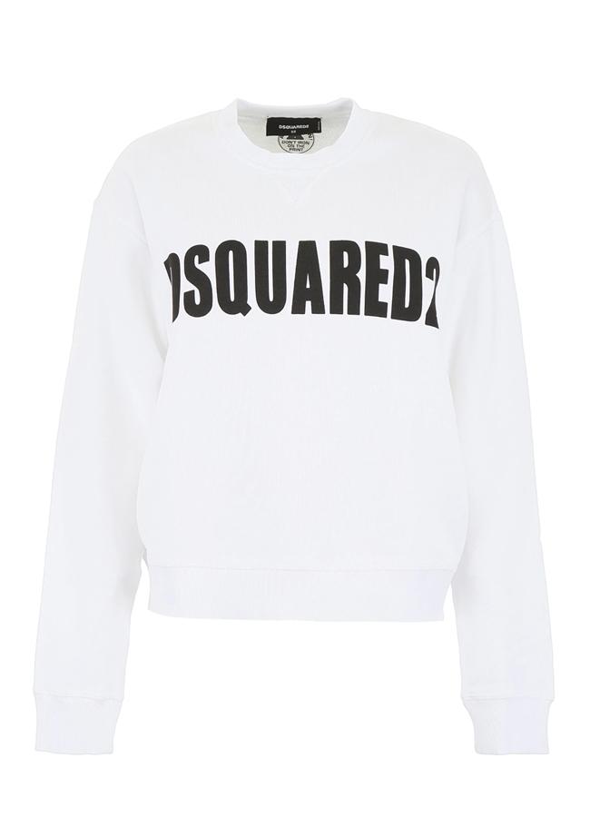 DSQUARED2 Fade Fluo Dyed Crewneck Sweatshirt – women's designer sweatshirts (view 2)