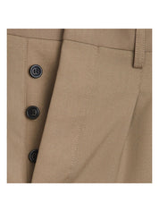AMI Paris Carrot Fit Trousers With Hem And Pleats – men's designer trousers (view 3)
