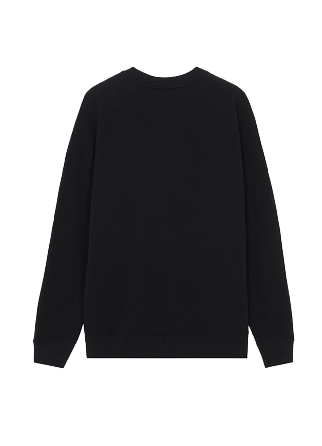 Maison Kitsune Grey Fox Head Patch Classic Sweatshirt – men's designer sweatshirts (view 3)