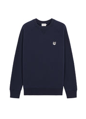 Maison Kitsune Grey Fox Head Patch Classic Sweatshirt – men's designer sweatshirts (view 4)