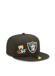 New Era Crown Champs 5950 11092 Las Vegas Raiders Fitted Hat – men's headwear