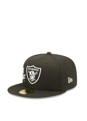 New Era Crown Champs 5950 11092 Las Vegas Raiders Fitted Hat – men's headwear (view 3)