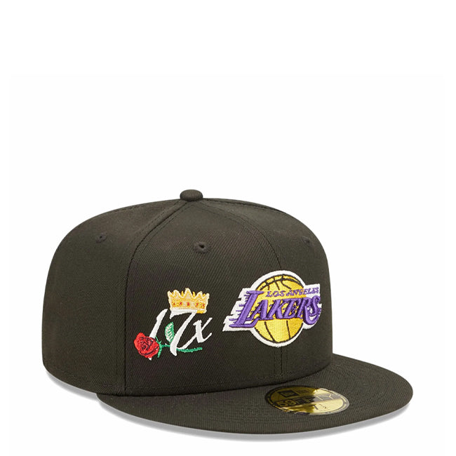 New Era Crown Champs 5950 Los Angeles Lakers Fitted Hat – men's headwear