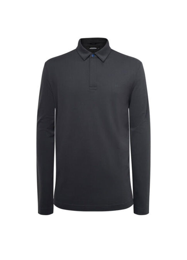 J. Lindeberg Perry Long Sleeve Reg Fit Polo – men's designer apparel (view 4)