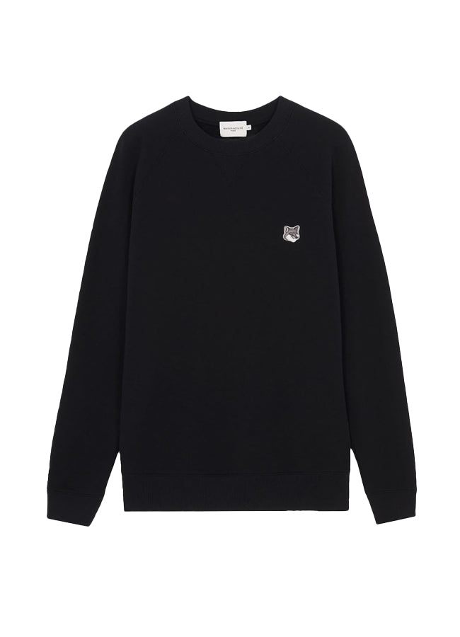 Maison Kitsune Grey Fox Head Patch Classic Sweatshirt – men's designer sweatshirts