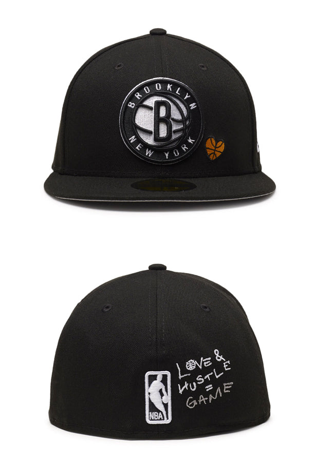 New Era Team Heart 59FIFTY Brooklyn Nets Fitted Hat – men's headwear (view 3)
