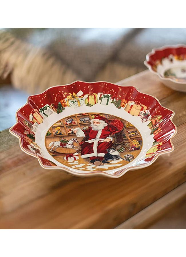 Villeroy & Boch Toy's Fantasy Bowl Large – Santa Wish Lists – tableware (view 2)
